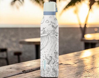 ハワイ限定 Owala FreeSip 32oz タンブラー aloha Owala Freesip Twist Aloha Surf Design 18oz & 24oz Water Bottle