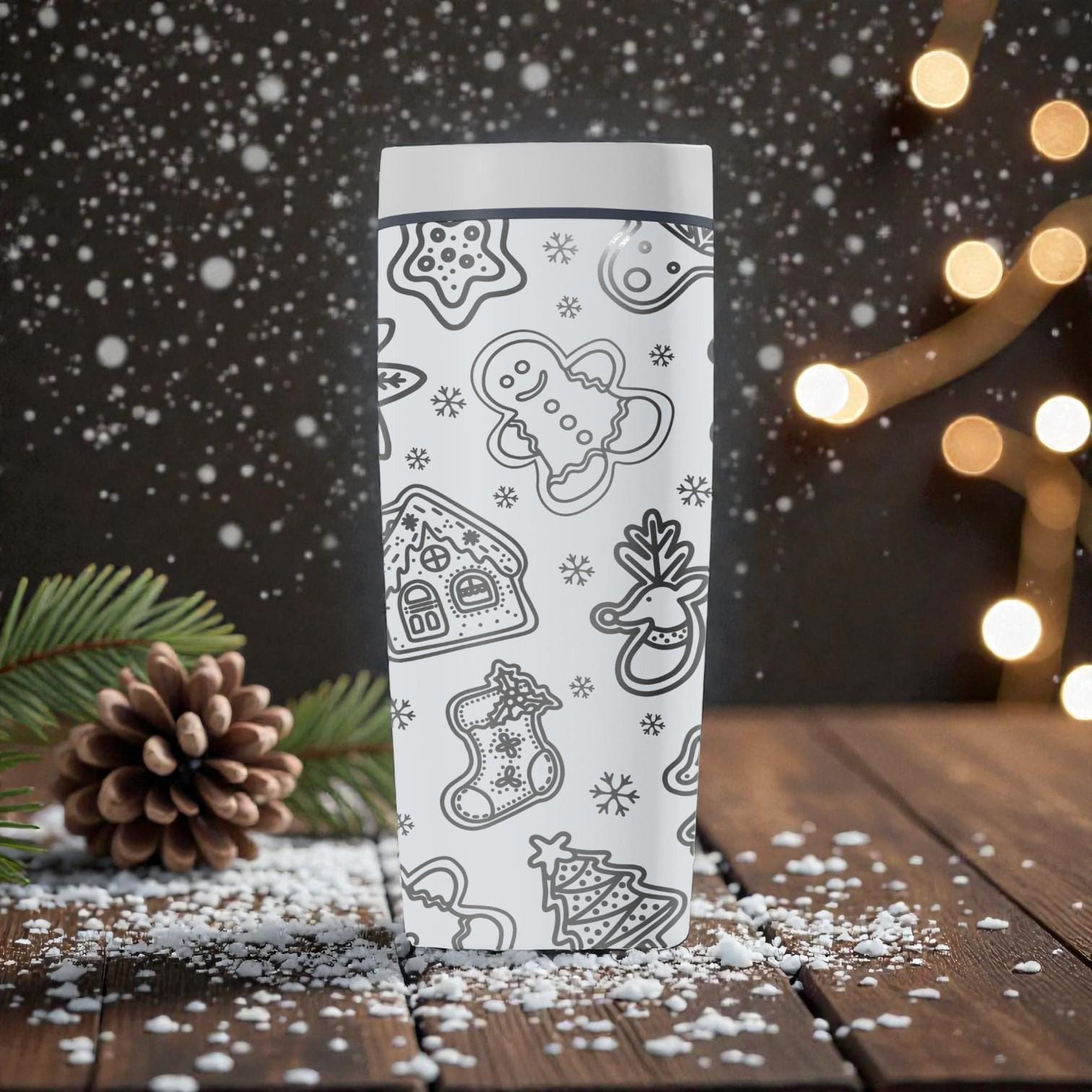 Gingerbread Christmas Owala Smoothsip Slider Insulated Stainless