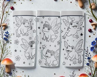 Engraved Fairy Frog Owala SmoothSip Slider Insulated Stainless Steel Coffee Tumbler – 12oz 20oz – Whimsical Frog Fairy Gift