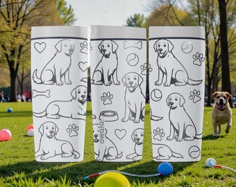 ラブラドール・レトリバーの刻印入り Owala SmoothSip スライダー 断熱ステンレススチールタンブラー – 12オンス 20オンス – 犬好きの方へのウォーターカップ – ラブラドール・レトリバーへのギフトアイデア