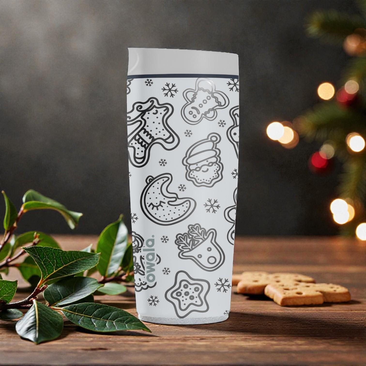 Gingerbread Christmas Owala Smoothsip Slider Insulated Stainless
