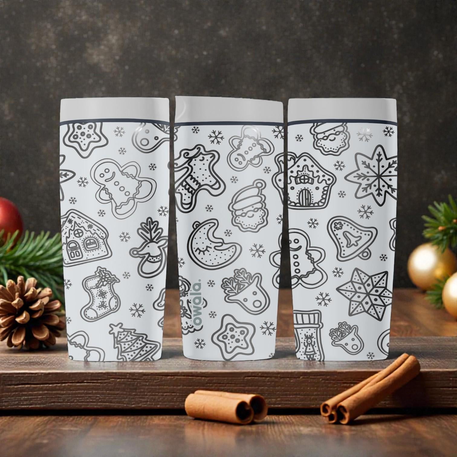 Gingerbread Christmas Owala Smoothsip Slider Insulated Stainless