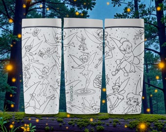 Gravierte Fairy Magic SmoothSip Slider Isolierte Edelstahlbecher - 12 Unzen 20 Unzen - Wunderliches Fairy Forest Wasserflasche Geschenk
