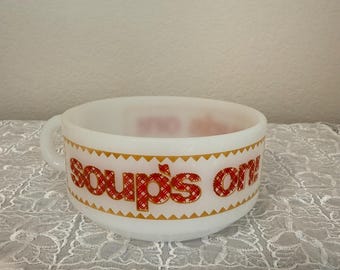 Vintage Glasbake Soup Bowl