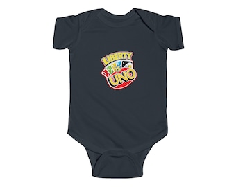 Uno Card Logo Bodysuit | Baby Onesie, Game Night Baby Tee