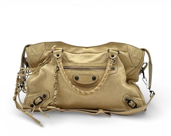Balenciaga Classic City Parchemin Distressed Leather Vintage
