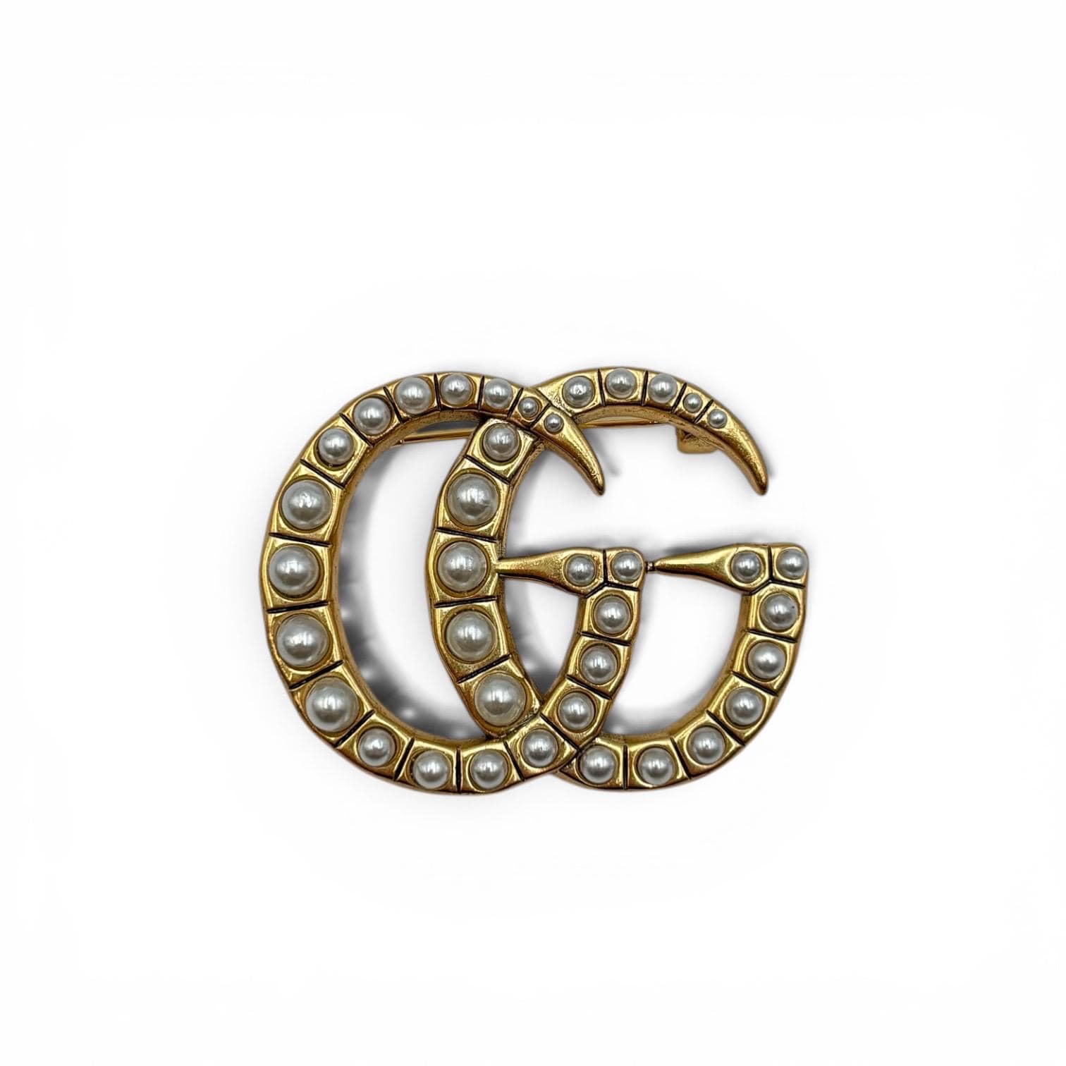 【ヴィンテージ】GUCCI ブローチ　カラーストーン　GG ゴールド　大きめ Gucci Brooch Gg - Etsy
