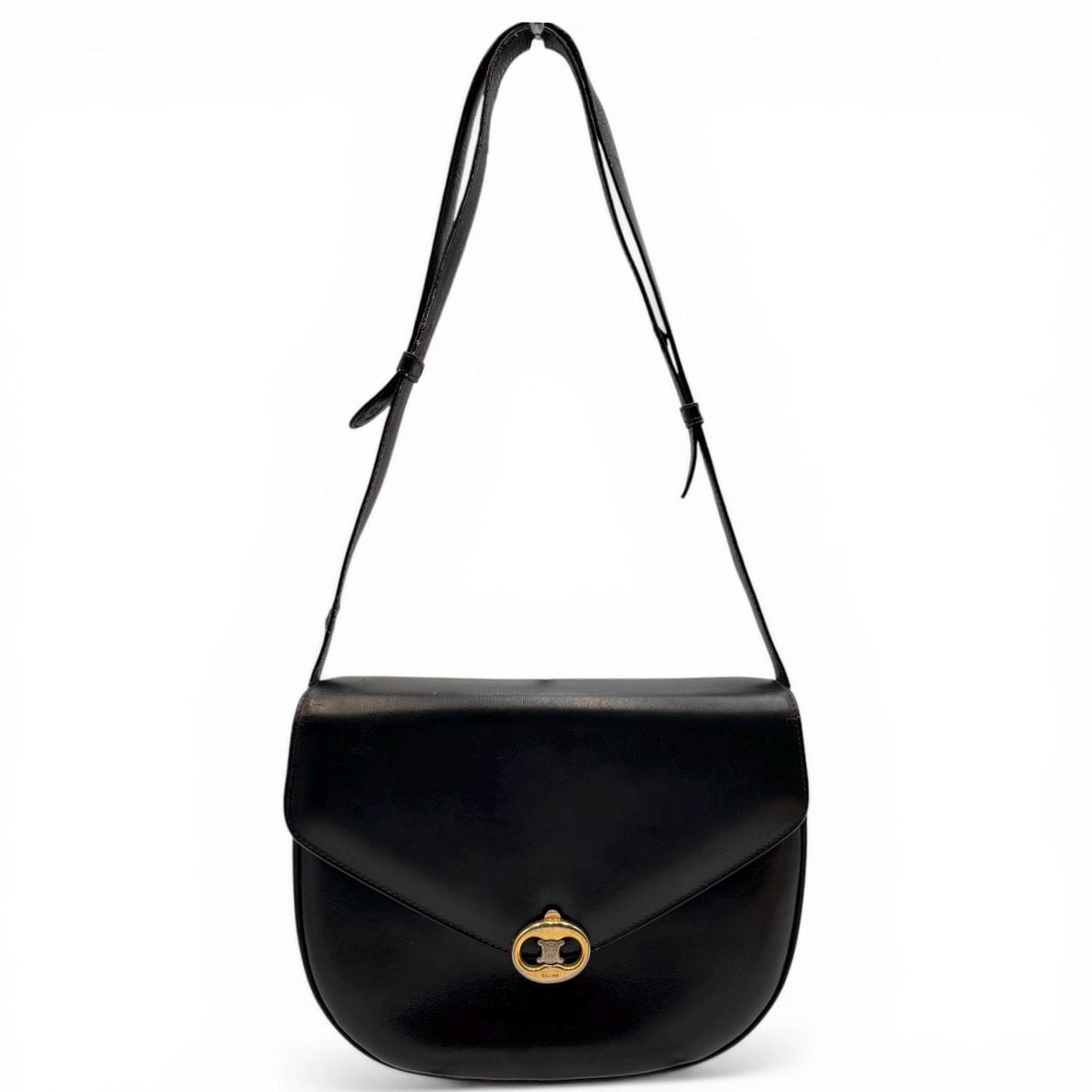 バッグ old celine triomphe shoulder bag leather Celine Vintage Black Leather Triomphe Shoulder Bag - Etsy