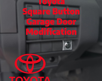 Toyota Square Switch Garage Door Mod - 22.5mm Square