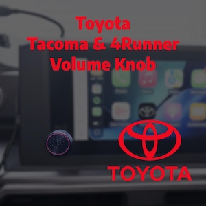 Toyota Tacoma (2024+) & 4Runner (2025+) Volume Knob - Diamond Knurl - Custom Colors - 3D Printed Interior Mod - 8” Screen Models
