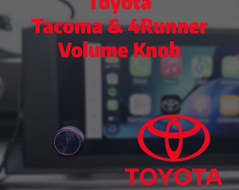 Toyota Tacoma (2024+) & 4Runner (2025+) Volume Knob - Diamond Knurl - Custom Colors - 3D Printed Interior Mod - 8” Screen Models