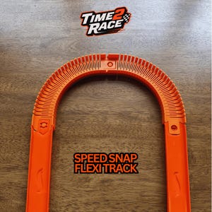 SpeedSnap Flexi-track | Gebogen en flexibel | 90 graden draaien | Compatibel met Hot Wheels