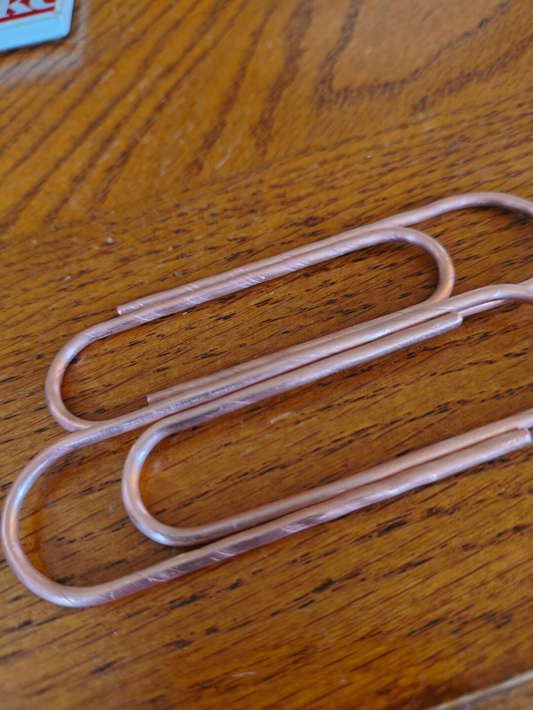 Twisted Copper Money Clip/ Jumbo Paperclip - Etsy