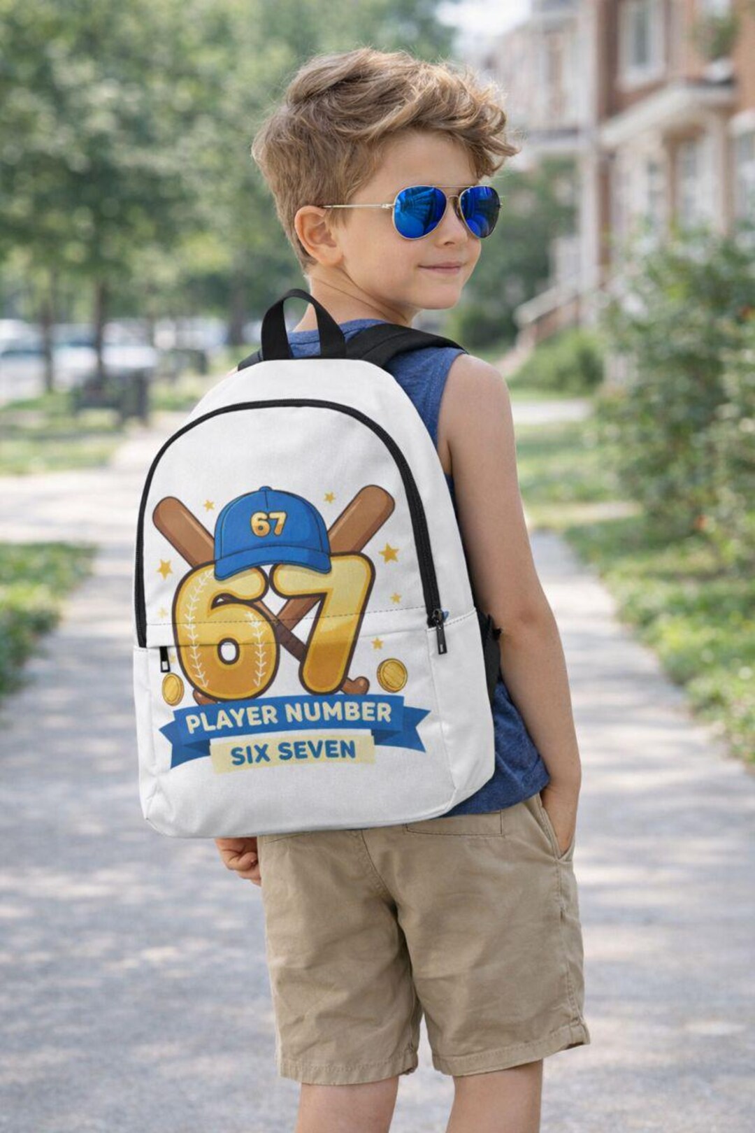 67 Kids Backpack | Gift for Boys | Cool Number 67 School Bag | Boys ...