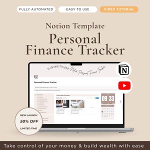 Notion Template Personal Finance Tracker Budget Tracker Monthly Bill Income Expense Subscription Tracker Net Worth Financial Planner