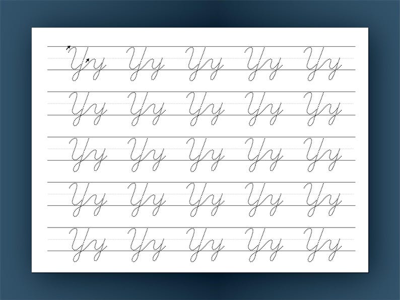 Cursive Aa–zz Tracing Worksheets | Learn Cursive Handwriting ...