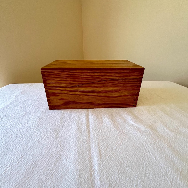 Vintage Index Card File Box - Etsy
