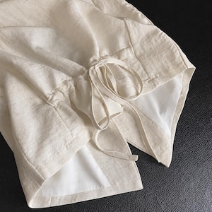 Tencel Linen Vest & Wide Leg Pants Set for Women, Minimalist Casual Chic Co-Ord Clothing image 7