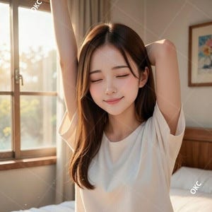 Japansk kawaii AI-tjej Sara3 l porträtt | 20 vertikala bilder | Digital nedladdning