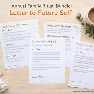 Family Reflection Activity | Letter to Future Self, Kids & Teens (PDF Download)