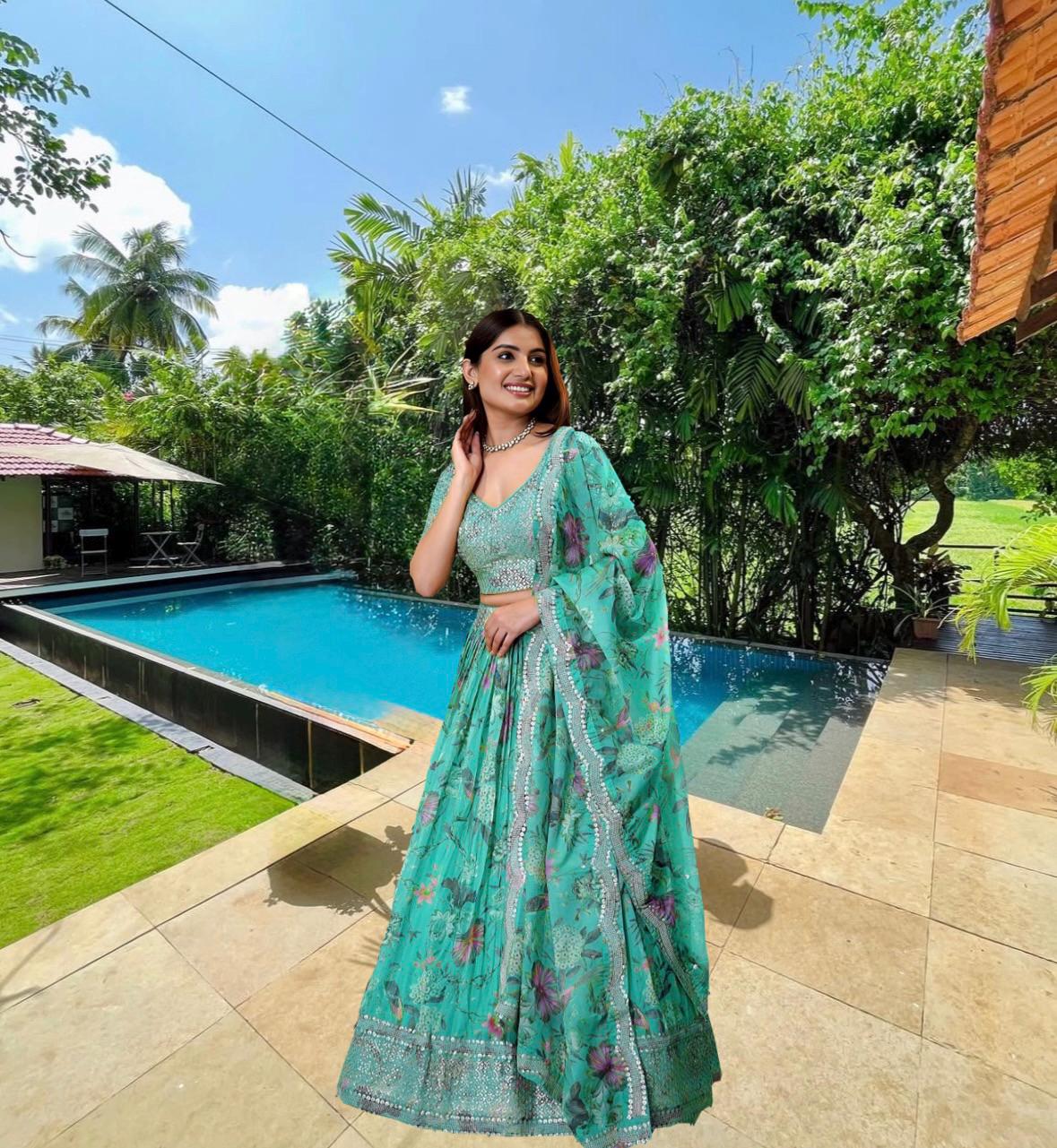 ice blue indian dress Ice Blue Embroidered Net Maxi Dress: Pakistani Bridal Gown