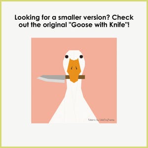 Large Goose With Knife, 35", FPP Quilt Pattern (PDF Download, Letter/A4 Compatible) image 5