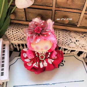 Custom Labubu accessories and red clothes set for collectors