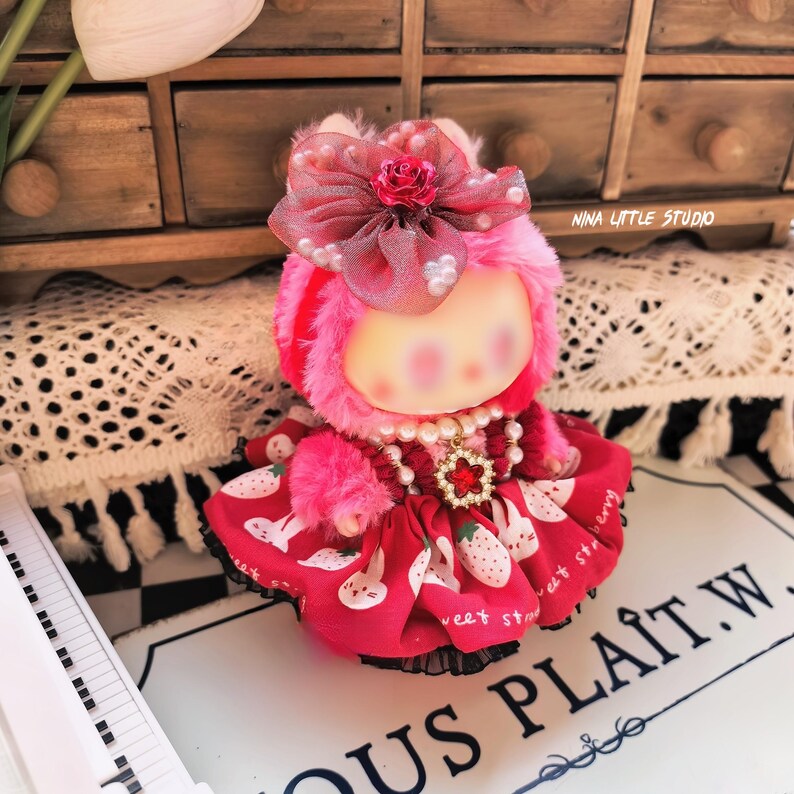 Labubu doll clothing set perfect for birthday gift or display