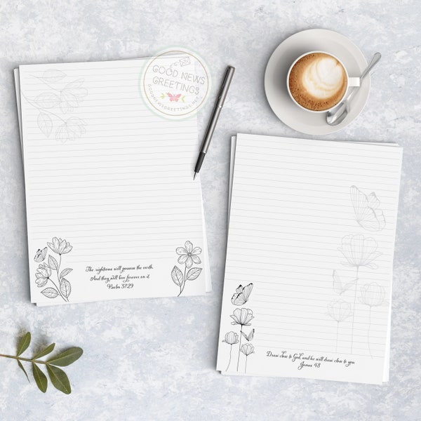 JW Letter Writing Paper - Digital Download - Live Forever, Draw Close