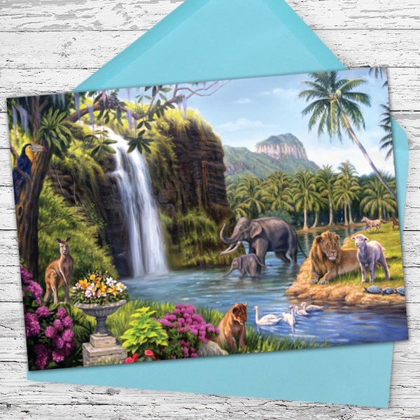 Paradis tropical - Carte de vœux