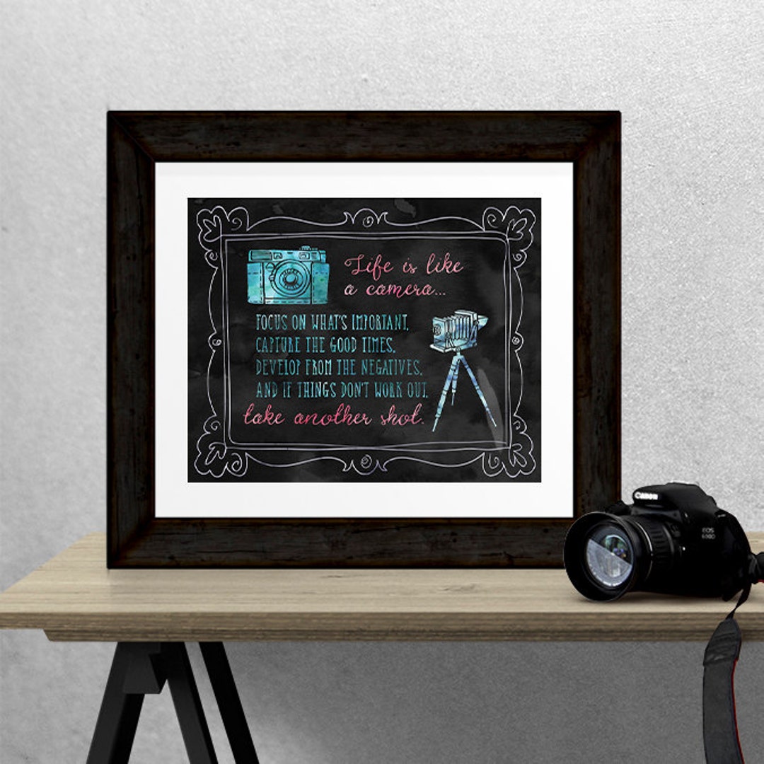 Life is Like a Camera - Printable Digital Download - Etsy