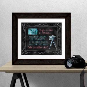 Life is Like a Camera - Printable Digital Download