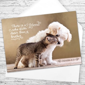 Carte de voeux biblique - Fuzzy Friends
