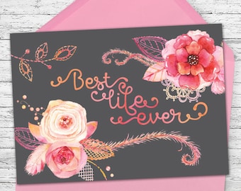 Best Life Ever - Greeting Card