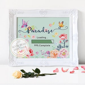 Downloadbare afdrukken - paradijs laden