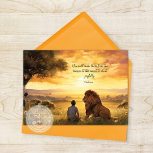 Coucher de soleil joyeux - Carte de voeux