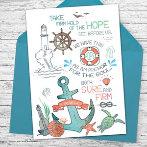 Anchor of Hope - Encouraging Greeting Card