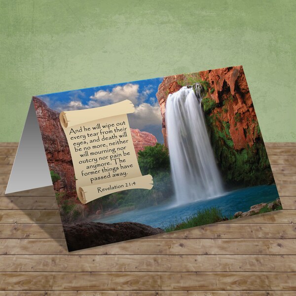 Death Will Be No More - Sympathy Card