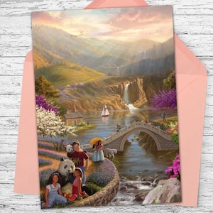 Panda Paradise - Carte de vœux