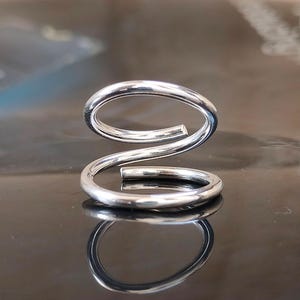Adjustable Sterling Silver Finger Splint Ring, Handmade Arthritis EDS Support, Swan Splint Ring for Arthritis, Swan Neck for Dip Joints Ring