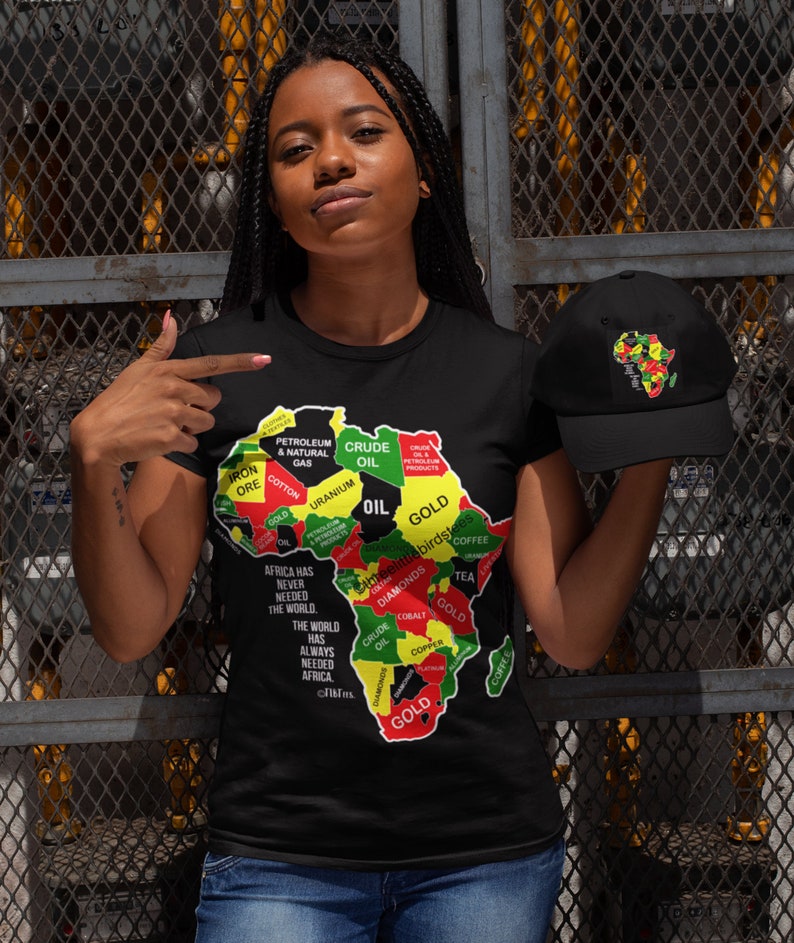 Africa Has Never Needed the WorldUnisex TeeAfrican TshirtThe Motherland tshirtAfrican gold image 1