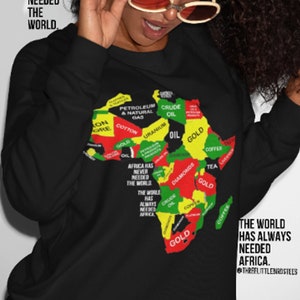 Africa Has Never Needed the World Unisex Heavy Blend Crewneck Sweatshirt|Mama Africa
