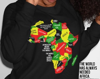 Africa Has Never Needed the World Unisex Heavy Blend Crewneck Sweatshirt|Mama Africa