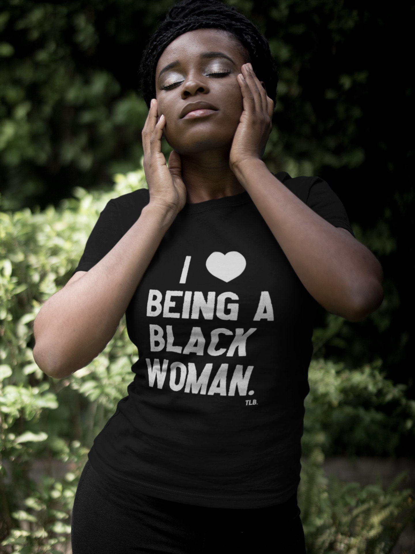 I Love Being A Black Woman Woman's Tee