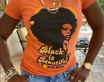 Black is Beautiful| Unisex Short Sleeve Tee|Love Yourself|Black Woman Tshirt