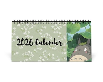 Soft Ghibli Desktop Calendar | 2026 Desk Calendar
