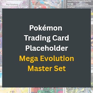 Pokemon Mega Evolution Basisset Binder Tijdelijke aanduiding/kaartproxy Masterkaart Digitale download Mega Evolution A4 pdf-formaat