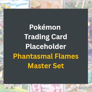 Carpeta de cartas Pokémon Llamas Fantasmales / Carpeta proxy de tarjetas Descarga digital Mega Evolución Formato PDF A4