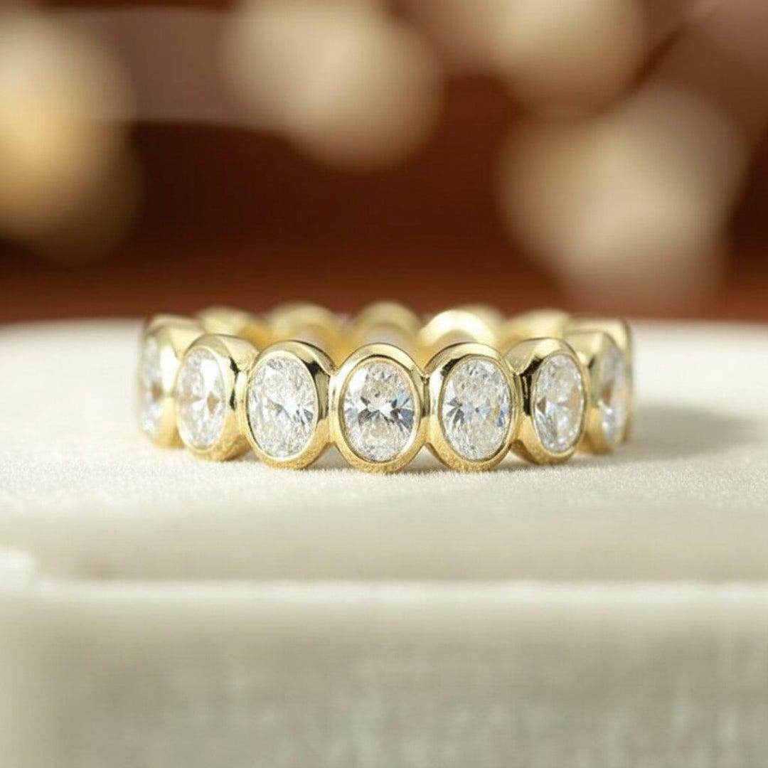 Oval Cut Lab Diamond Ring, Oval Diamond 14k SOLID Yellow Gold Wedding ...
