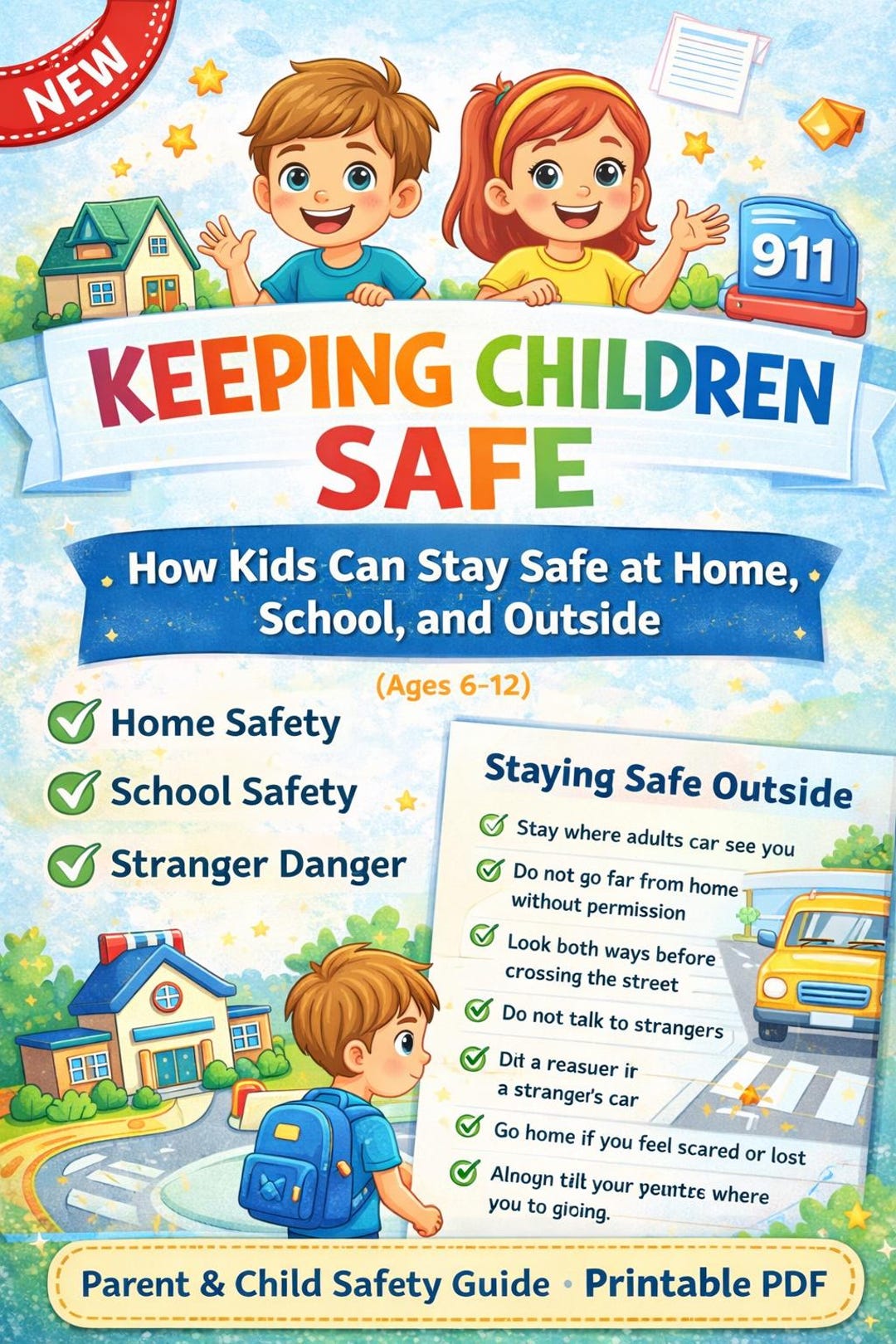 Keeping Children Safe A Simple Safety Guide for Kids Ages 6 to 12 ...